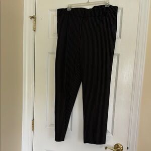 Women's Chico's Black Pinstripe Pants